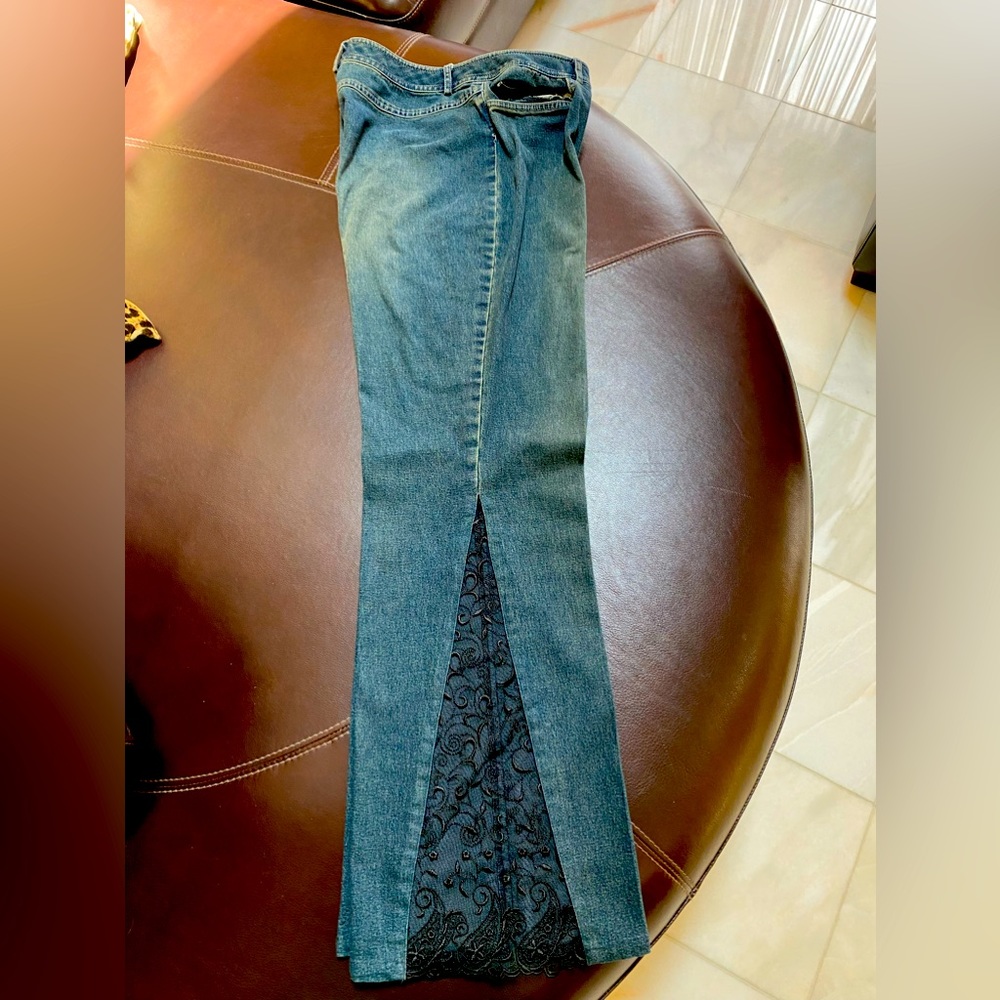 Lace jeans